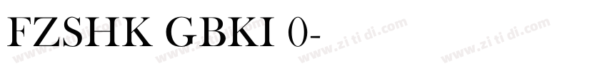 FZSHK GBKI 0字体转换